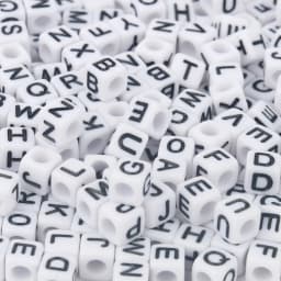100/200/300/500pc Mixed English Round Square Letter Beads Heart Alphabet Beads Acrylic Beads for Jewelry Making DIY Accessories