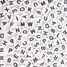 100/200/300/500pc Mixed English Round Square Letter Beads Heart Alphabet Beads Acrylic Beads for Jewelry Making DIY Accessories