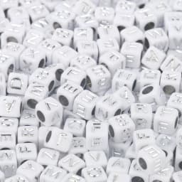 100/200/300/500pc Mixed English Round Square Letter Beads Heart Alphabet Beads Acrylic Beads for Jewelry Making DIY Accessories