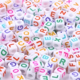 100/200/300/500pc Mixed English Round Square Letter Beads Heart Alphabet Beads Acrylic Beads for Jewelry Making DIY Accessories