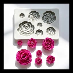 Rose Shape Cake Fondant Decorating Tools Silicone Mold For Cake Craft Silicone Soap Molds