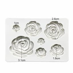 Rose Shape Cake Fondant Decorating Tools Silicone Mold For Cake Craft Silicone Soap Molds