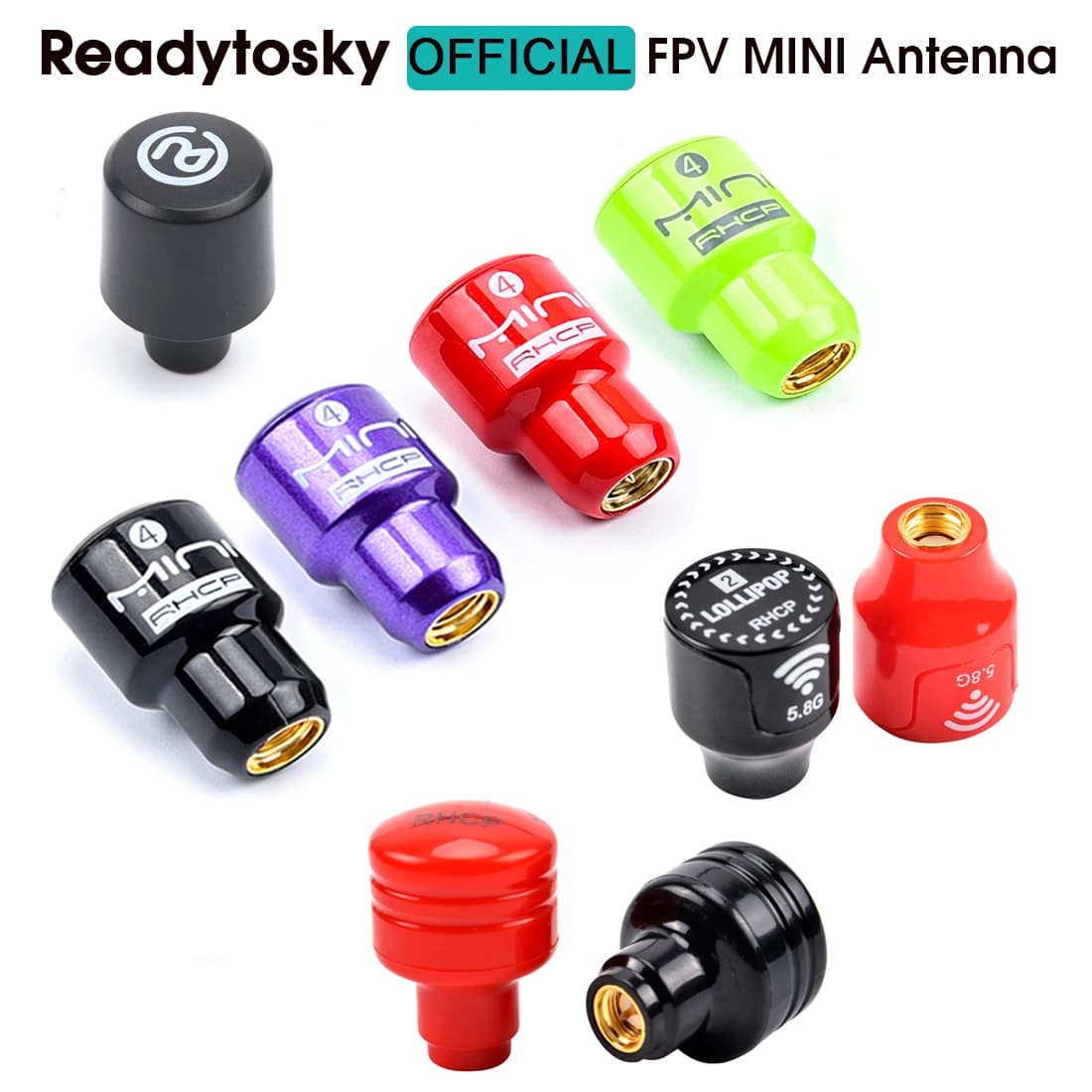 Super Mini Stubby 3.5dBi / Lollipop 2.5dBi / Lollipop 4 2.8dBi 5.8G QAV RHCP RP SMA / SMA Antenna for FPV RC Quadcopter