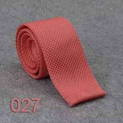 HUISHI Slim Fashion Knitted Ties for Men 5.5 cm Solid Black White Gray Blue Burgundy Knitted Tie