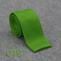 HUISHI Slim Fashion Knitted Ties for Men 5.5 cm Solid Black White Gray Blue Burgundy Knitted Tie