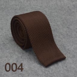 HUISHI Slim Fashion Knitted Ties for Men 5.5 cm Solid Black White Gray Blue Burgundy Knitted Tie