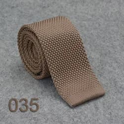 HUISHI Slim Fashion Knitted Ties for Men 5.5 cm Solid Black White Gray Blue Burgundy Knitted Tie
