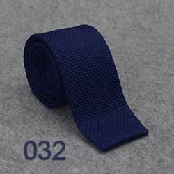 HUISHI Slim Fashion Knitted Ties for Men 5.5 cm Solid Black White Gray Blue Burgundy Knitted Tie