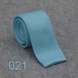 HUISHI Slim Fashion Knitted Ties for Men 5.5 cm Solid Black White Gray Blue Burgundy Knitted Tie