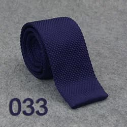 HUISHI Slim Fashion Knitted Ties for Men 5.5 cm Solid Black White Gray Blue Burgundy Knitted Tie