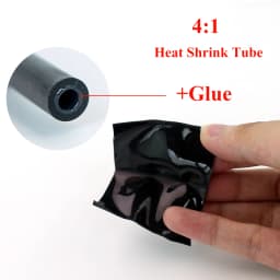 4/6/8/12/16/18/20/24/32/40/52MM 4:1 ratio Heat Shrink Tube with Glue Dual Wall Adhesive Tubing Sleeve Wrap Wire Cable kit