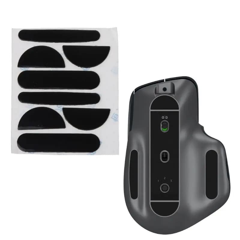 2 Sets 0.6mm Black Mouse Feet Mouse Skates Mouse Stickers Pad for Logitech MX Master 3 Mouse
