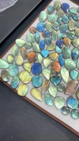 CAB Cabochon Stone 30x40MM Natural Green Malachite Pink Crystal Blue Onyx Bead for DIY Jewelry 1Pcs