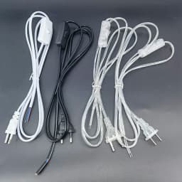 1.8m AC Power Supply Cord On-Off Switch Two-Pin Extension Cords Cable Type Adapter Line For LED Light Lamp EU US Plug