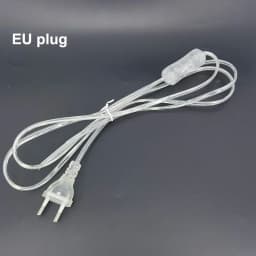 1.8m AC Power Supply Cord On-Off Switch Two-Pin Extension Cords Cable Type Adapter Line For LED Light Lamp EU US Plug