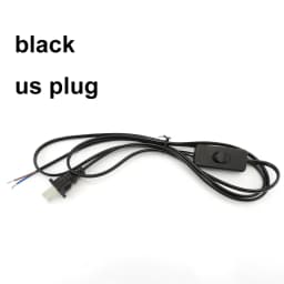 1.8m AC Power Supply Cord On-Off Switch Two-Pin Extension Cords Cable Type Adapter Line For LED Light Lamp EU US Plug