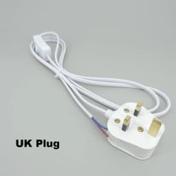 1.8m AC Power Supply Cord On-Off Switch Two-Pin Extension Cords Cable Type Adapter Line For LED Light Lamp EU US Plug
