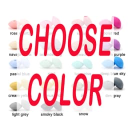 LOFCA 20pcs Silicone Lentil Beads 12mm BPA Free DIY For Silicone Jewelry Bracelet Necklace Accessories For Making Bracelets