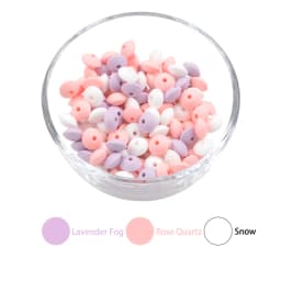 LOFCA 20pcs Silicone Lentil Beads 12mm BPA Free DIY For Silicone Jewelry Bracelet Necklace Accessories For Making Bracelets