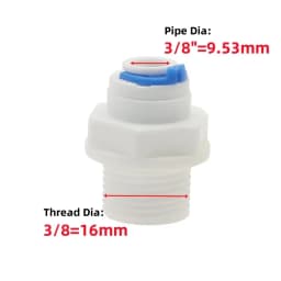 1/4" 3/8" Water Filter Quick Connector to 1/2" 3/4" Male Thread/Female Thread Straight Connectors RO Water Filter Fitting