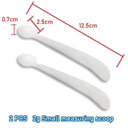 2 PCS Measuring Spoon White Drug Pesticide Safety Precise Selection 1 Spoon Is 1 g Powder Other Type 0.1g 0.25g 0.5g