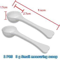 2 PCS Measuring Spoon White Drug Pesticide Safety Precise Selection 1 Spoon Is 1 g Powder Other Type 0.1g 0.25g 0.5g