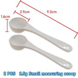 2 PCS Measuring Spoon White Drug Pesticide Safety Precise Selection 1 Spoon Is 1 g Powder Other Type 0.1g 0.25g 0.5g