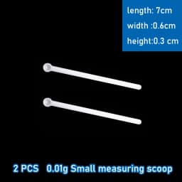 2 PCS Measuring Spoon White Drug Pesticide Safety Precise Selection 1 Spoon Is 1 g Powder Other Type 0.1g 0.25g 0.5g