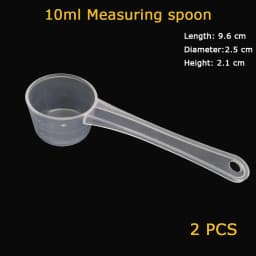 2 PCS Measuring Spoon White Drug Pesticide Safety Precise Selection 1 Spoon Is 1 g Powder Other Type 0.1g 0.25g 0.5g