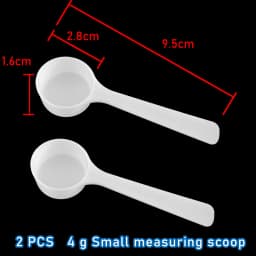 2 PCS Measuring Spoon White Drug Pesticide Safety Precise Selection 1 Spoon Is 1 g Powder Other Type 0.1g 0.25g 0.5g