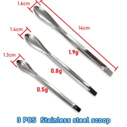 2 PCS Measuring Spoon White Drug Pesticide Safety Precise Selection 1 Spoon Is 1 g Powder Other Type 0.1g 0.25g 0.5g