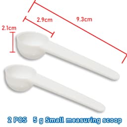 2 PCS Measuring Spoon White Drug Pesticide Safety Precise Selection 1 Spoon Is 1 g Powder Other Type 0.1g 0.25g 0.5g
