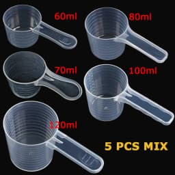 2 PCS Measuring Spoon White Drug Pesticide Safety Precise Selection 1 Spoon Is 1 g Powder Other Type 0.1g 0.25g 0.5g