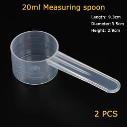 2 PCS Measuring Spoon White Drug Pesticide Safety Precise Selection 1 Spoon Is 1 g Powder Other Type 0.1g 0.25g 0.5g