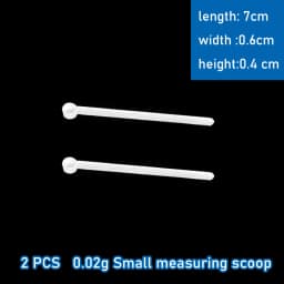 2 PCS Measuring Spoon White Drug Pesticide Safety Precise Selection 1 Spoon Is 1 g Powder Other Type 0.1g 0.25g 0.5g