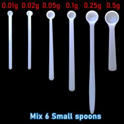 2 PCS Measuring Spoon White Drug Pesticide Safety Precise Selection 1 Spoon Is 1 g Powder Other Type 0.1g 0.25g 0.5g