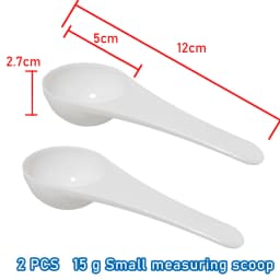 2 PCS Measuring Spoon White Drug Pesticide Safety Precise Selection 1 Spoon Is 1 g Powder Other Type 0.1g 0.25g 0.5g