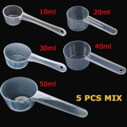 2 PCS Measuring Spoon White Drug Pesticide Safety Precise Selection 1 Spoon Is 1 g Powder Other Type 0.1g 0.25g 0.5g