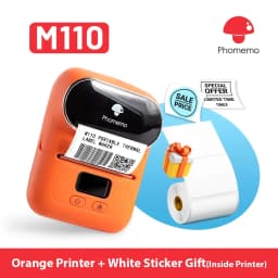 Phomemo M110 Mini Portable Printer Thermal Label Printer Stickers Pocket Labeling Maker Machine Similar as Niimbot B21 B1 50mm