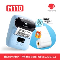 Phomemo M110 Mini Portable Printer Thermal Label Printer Stickers Pocket Labeling Maker Machine Similar as Niimbot B21 B1 50mm