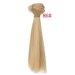 Factory Offer 5CM 15cm 25cm Black Blond Brown Khaki White Grey Color Short Straight Doll Wig for BJD Diy Fabric Art Doll Hair