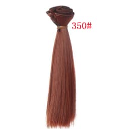 Factory Offer 5CM 15cm 25cm Black Blond Brown Khaki White Grey Color Short Straight Doll Wig for BJD Diy Fabric Art Doll Hair