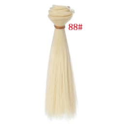 Factory Offer 5CM 15cm 25cm Black Blond Brown Khaki White Grey Color Short Straight Doll Wig for BJD Diy Fabric Art Doll Hair