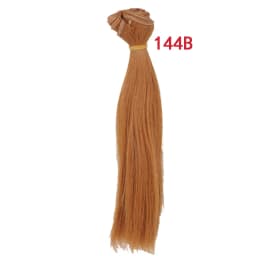 Factory Offer 5CM 15cm 25cm Black Blond Brown Khaki White Grey Color Short Straight Doll Wig for BJD Diy Fabric Art Doll Hair