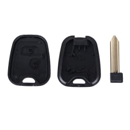 KEYYOU 2 Button Remote Key Flip Fob Car Key Case for Citroen C1 C2 C3 Saxo /Xsara /Picasso /Berlingo Uncut Blade Car Key Shell