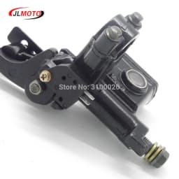 Left Hand Rear Master Cylinder 7/8 Handlebar Hydraulic Brake Lever With Parking Brake & Stop Switch Fit For ATV Quad Bike Parts