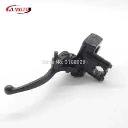 Left Hand Rear Master Cylinder 7/8 Handlebar Hydraulic Brake Lever With Parking Brake & Stop Switch Fit For ATV Quad Bike Parts