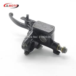 Left Hand Rear Master Cylinder 7/8 Handlebar Hydraulic Brake Lever With Parking Brake & Stop Switch Fit For ATV Quad Bike Parts