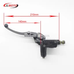 Left Hand Rear Master Cylinder 7/8 Handlebar Hydraulic Brake Lever With Parking Brake & Stop Switch Fit For ATV Quad Bike Parts