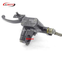 Left Hand Rear Master Cylinder 7/8 Handlebar Hydraulic Brake Lever With Parking Brake & Stop Switch Fit For ATV Quad Bike Parts